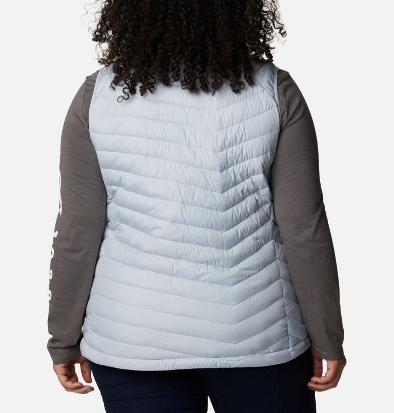 Women's Columbia Powder Lite Vest Light Grey | Plus Size CA-XCL03